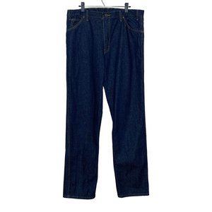 Dickies Work Pants Blue Jeans Bootcut Dark Wash Denim Heavyweight Men's Size 38